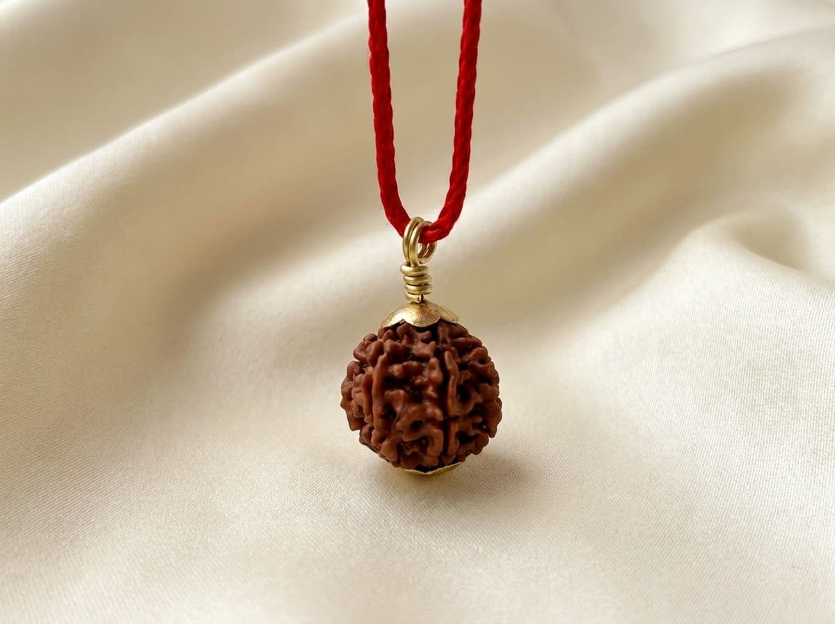 पञ्चधातु ७ मुखी रुद्राक्ष लकेट — image 1